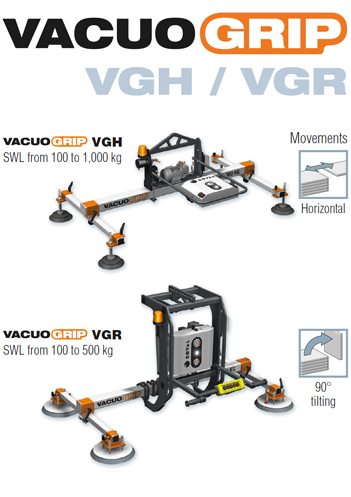 Suction pads for sheet metal, VACUOGRIP COVAL series