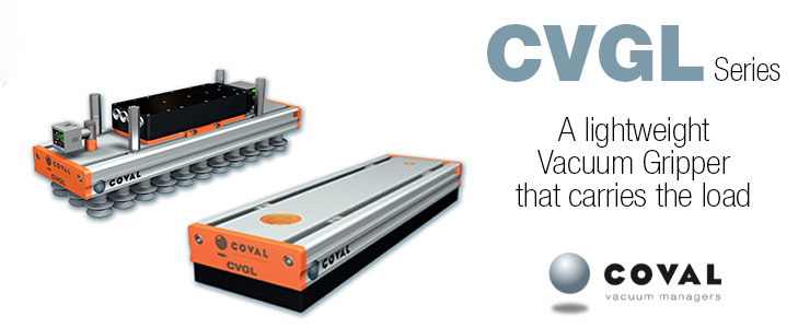 Compact and Light Vacuum Grippers, CVGL Series COVAL
