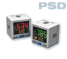 Vacuum switch 3-colour display PSD COVAL