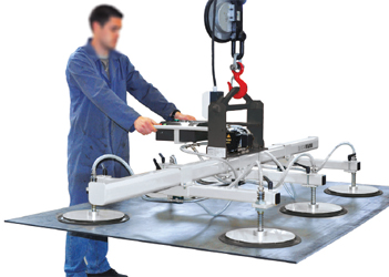 Vacuum lifting device for vacuum handling of metal sheets - COVAL-VACUOGRIP Series